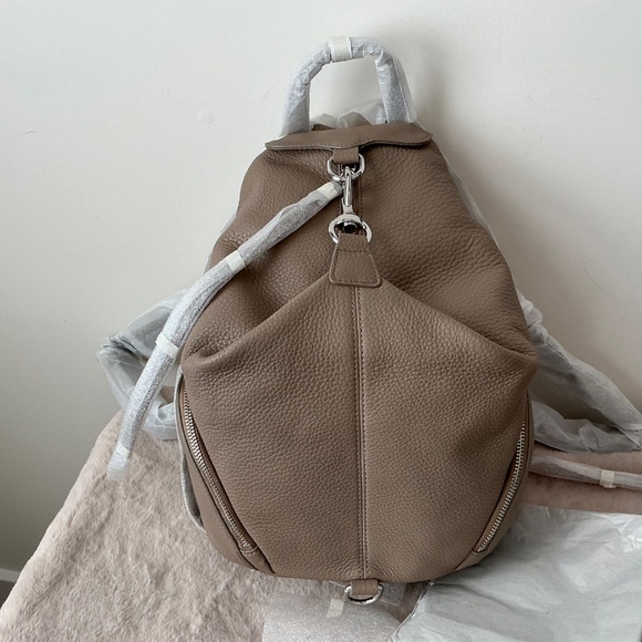 Rebecca Minkoff Large Leather Backpack with Silver Hardware (NEW) - Picture 3 of 14